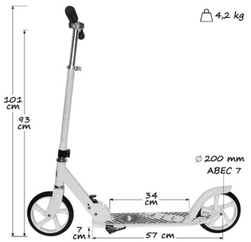 Самокат для взрослых Pallid 200 мм ABEC7 FAST