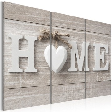 OBRAZ 120x80cm HOME SERCE DOM DREWNO m-A-0687-b-e