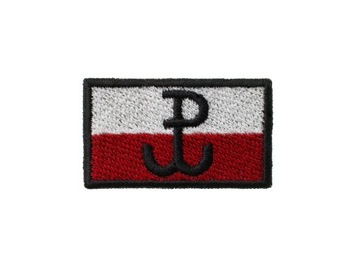 80 Flaga Naszywka Polska Walcząca GROM 50/30