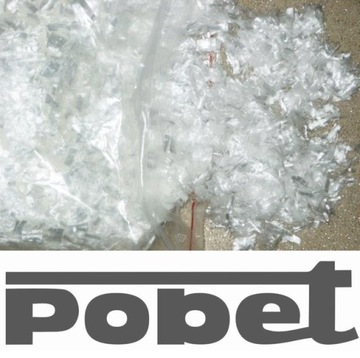 WŁÓKNO POLIPROPYLENOWE do betonu 12mm PACZKA 0,9kg