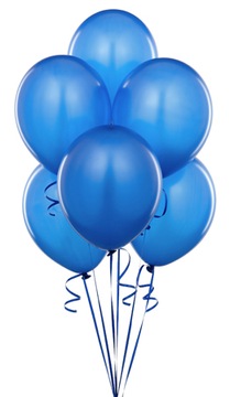 Balony Pastelowe NIEBIESKIE Chrzest Komunia Urodziny Wesele Ślub 25szt.