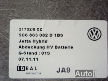 AP KRYT BATERIE POLIČKA KUFRU 5C6863082D VW JETTA 5C HYBRIDNÍ