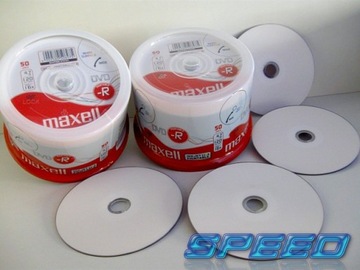 Диски MAXELL DVD-R для печати БЕЛЫЕ для печати 100 шт.