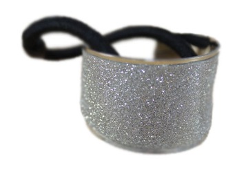 -MARGUT- Gumka Hair Cuff Punk Glam wer3 brokat S