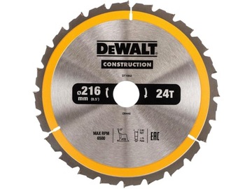 DeWALT tarcza piła do drewna 216mm 30mm 24z DT1952