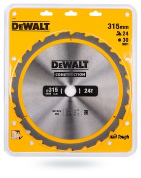 Пильное полотно по дереву DeWalt DT1961 315 мм 30 мм 24z