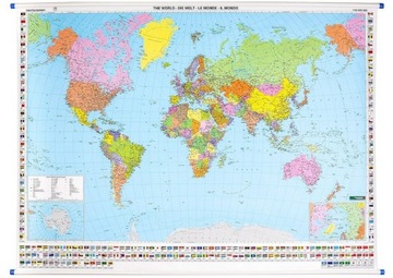 ŚWIAT MAPA ŚCIENNA POLITYCZNA 1:25 000 FB