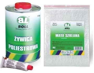 BOLL ZYWICA POLIESTROWA 1KG Z UTWARDZACZEM 30G SZT