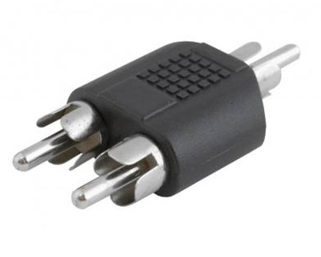 Adapter wtyk RCA ( cinch ) / 2 wtyki RCA FV (0594)