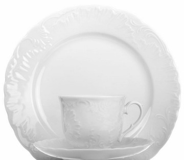 0001 SERWIS KAWOWY 6/21 ROCOCO ĆMIELÓW PORCELANA