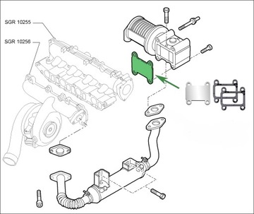 Заглушка EGR 1.9 2.4JTD ALFA ROMEO 147 156 159 166