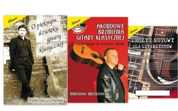 Gitara klasyczna dźwięk Akordy z CD Nuty zeszyt
