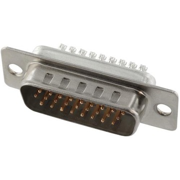 ZŁĄCZE MĘSKIE WTYK CANNON D-SUB 26 PIN GĘSTE
