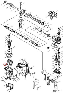 СТАТОР MAKITA HR2810 HR2811 526584-5