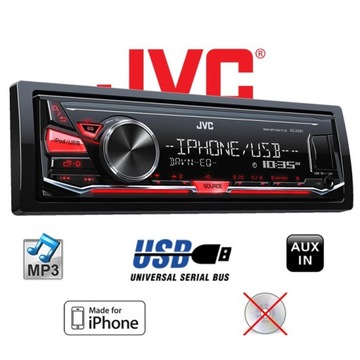 JVC KD-X241 USB DMR iPhone iPod MP3 AUX ANDROID FV