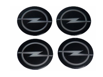 emblematy na kołpaki opel 70mm elastyczne 4szt