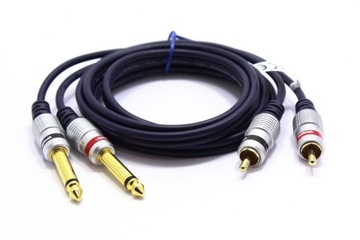 КАБЕЛЬ 2x JACK 6.3 MONO 2X RCA VITALCO MK50 7,5м