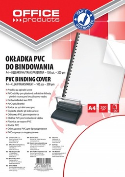 Okładki do bindowania A4 150mic transparentne a100