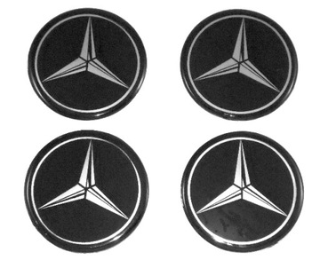 MERCEDES 70mm, EMBLEMATY NAKLEJKI - FELGI KOŁPAKI