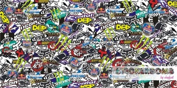 Наклейка STICKERBOMB STICKER BOMB УЗОРЫ 200х50 см