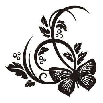 Naklejka na ścianę ścienna - Motylkowa fantazja 41