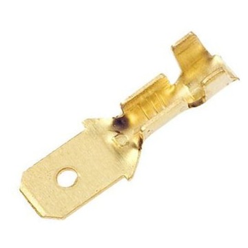 KONEKTOR MĘSKI 4,8 wsuwka kabel 0,3-2,5mm 10 szt