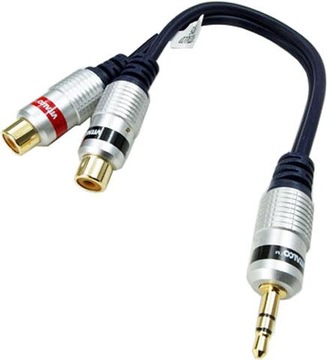 adapter wt mini jack / 2 gniazda rca VITALCO