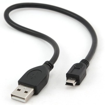 KRÓTKI kabel usb- MINI usb miniUSB AM-BM 30cm