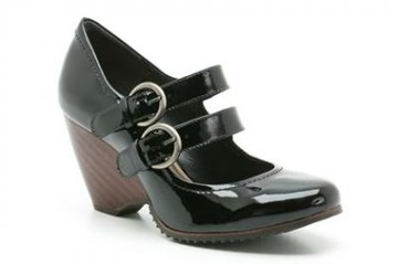CLARKS WEDGE BAMBOO PALM BLACK PATENT 38,5 / 5,5