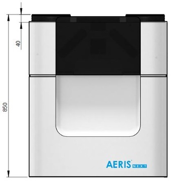 Установка рекуперации тепла AERISnext 450 L VV ST