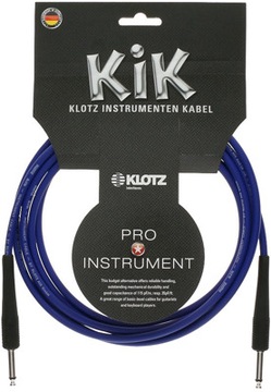 Kabel instrumentalny 2x JACK Klotz KIK3.0PPBL 3M