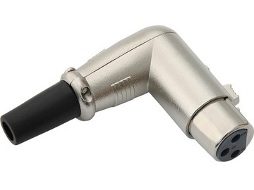 Gniazdo mikrofonowe XLR canon 3pin kątowe FV(1180)