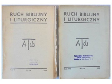 Ruch biblijny i liturgiczny nr 4-5/1955 + 4-6/1956