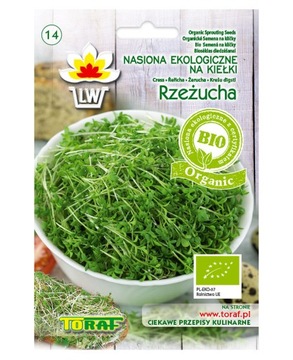 Nasiona kiełki RZEŻUCHA Toraf 20g EKOLOGICZNE BIO