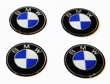 EMBLEMATY NAKLEJKI LOGO NA KOŁPAKI FELGI BMW 55mm