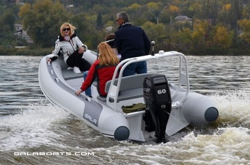 Алюминиевая профессиональная лодка RIB Gala ATLANTIS Deluxe A450L Valmex TOKAREX