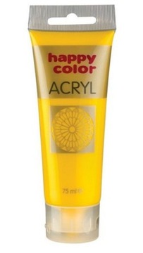 Farba akrylowa Happy Color 75ml żółta