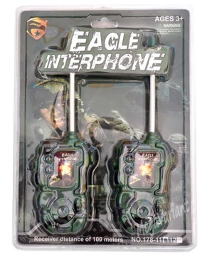 WALKIE TALKIE 2x KRÓTKOFALÓWKA ZASIĘG 100m 3W MORO