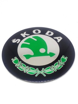 SKODA EMBLEMAT NA KOŁA FELGI 65 mm