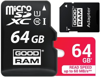 КАРТА ПАМЯТИ GOODRAM MICRO SDXC 64 ГБ КЛАСС 10 UHS