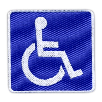 Naszywka Znak Niepełnosprawni, Inwalida HAFT