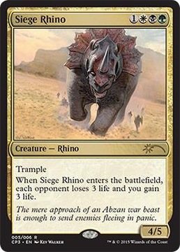 MTG Siege Rhino *Promo* FOIL (Rare)