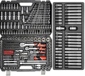 ZESTAW 216el KLUCZE NASADOWE YATO YT-3884 +40 TORX