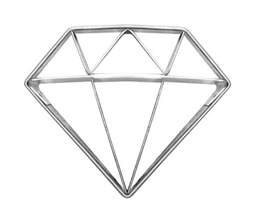 Foremka DIAMENT 4,5 cm - wykrawacz do ciastek