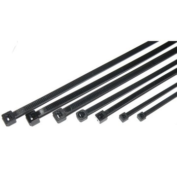 Opaski kablowe trytki 300x4.8mm czarne 100szt