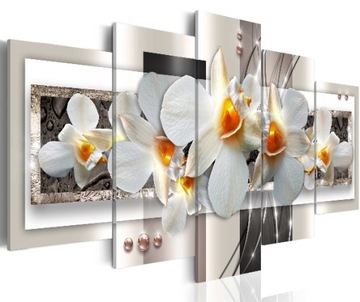 Obraz 5 części 200x100 cm ORCHIDEA b-A-0042-b-n