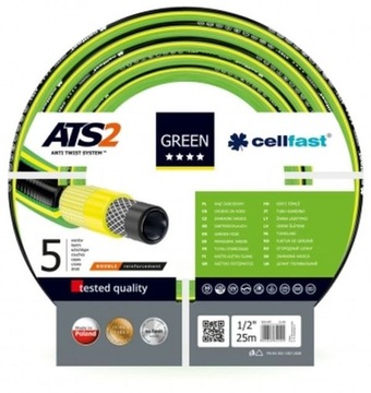 Wąż ogrodowy 1/2 GREEN 25 mb 15-100 CELLFAST