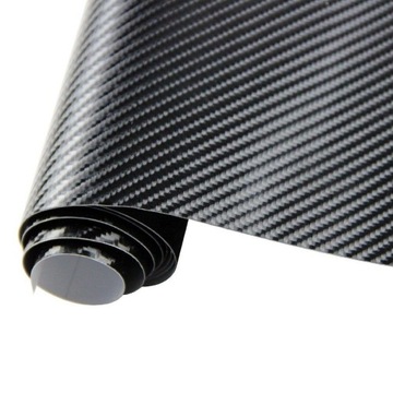 Carbon Karbon 4D Foil Black Veener 152x10 см