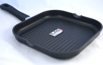 PATELNIA GRILLOWA grill 28cm PRAKTYCZNA KH 3846