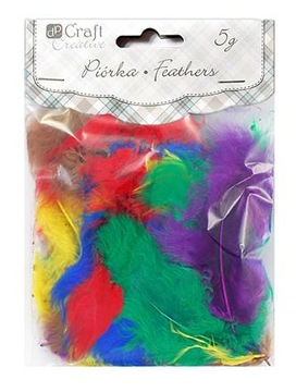 PIÓRKA 5-12 CM, 5 G BASIC zestaw piór piórek Łódź